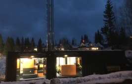 SMART MAGNUM CABIN WITH BIOMASS–OIL COMBINATION 350 KW + 550 KW