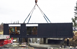 SMART MAGNUM CABIN WITH BIOMASS–OIL COMBINATION 350 KW + 550 KW